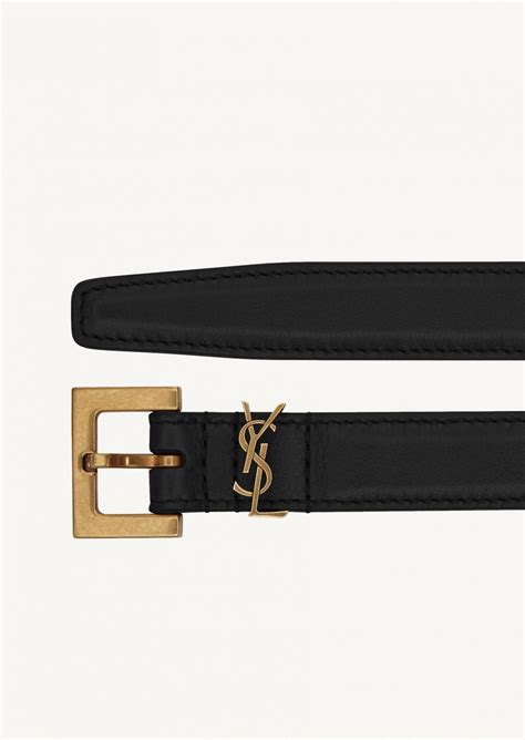 CEINTURE EXTRA FINE CASSANDRE EN CUIR LISSE 